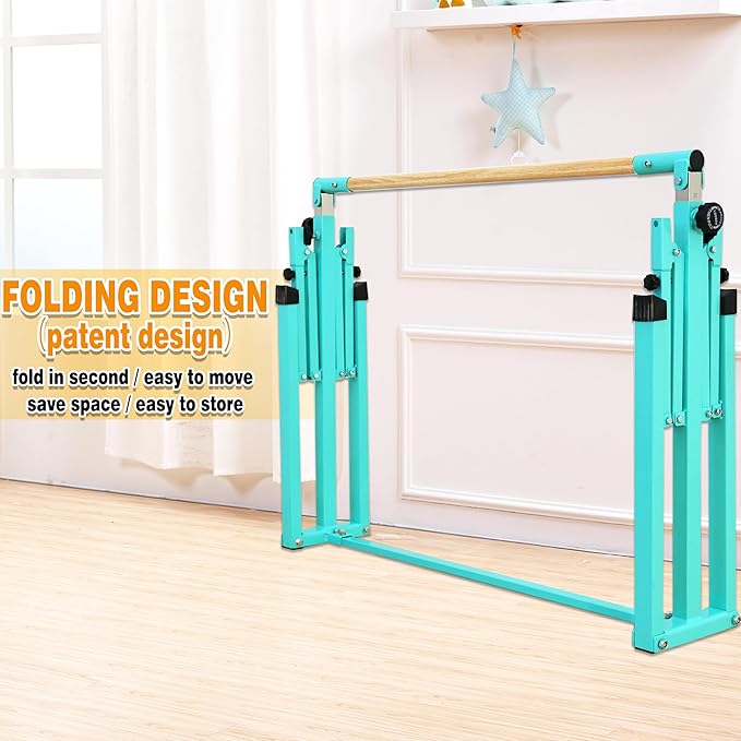 4FT/5FT Gymnastic Bar Set Gymnastics Horizontal Bar Gymnastics Kip Bar for Kids Home Use-StrideForce Fitness