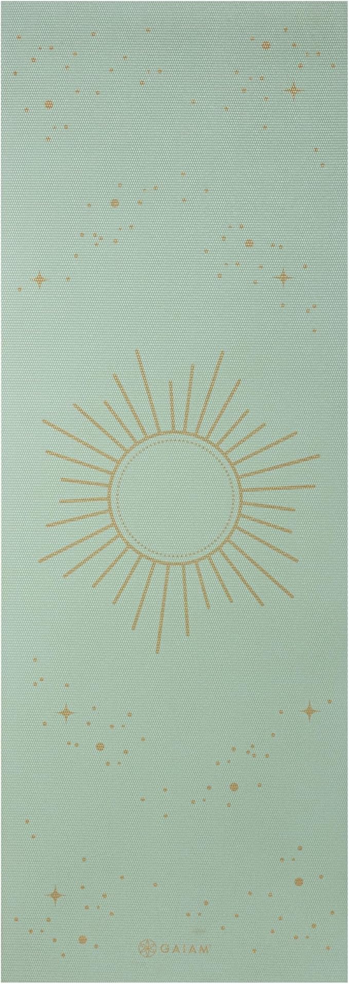 Gaiam Yoga Mat - Premium 6mm Print Extra Thick Non Slip Exercise & Fitness Mat for All Types of Yoga, Pilates & Floor Workouts (68"L x 24"W x 6mm Thick)-StrideForce Fitness