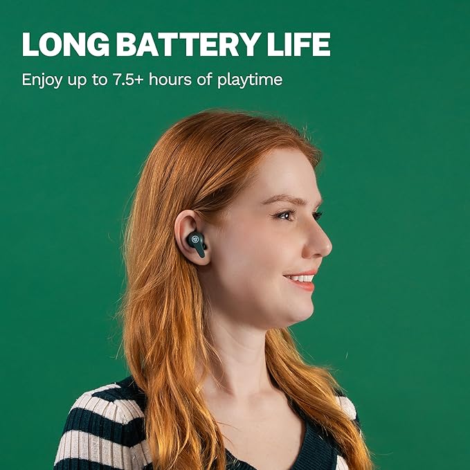 JLab Go Pods ANC True Wireless Bluetooth Earbuds & Charging Case, Hybrid Active Noise canceling + Be Aware for Safe Listening, 26+ Hours Total Playtime, Clear Calls, Custom Sound via App, Sage-StrideForce Fitness