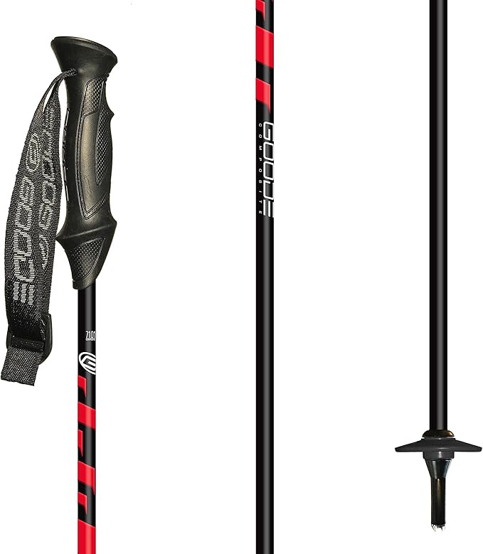 GOODE G-Max Summit Ski Poles – Lightweight & Durable Carbon Composite Downhill Ski Poles for Men & Women – Ergonomic Grip & Shock Absorbing Design – Pair-StrideForce Fitness