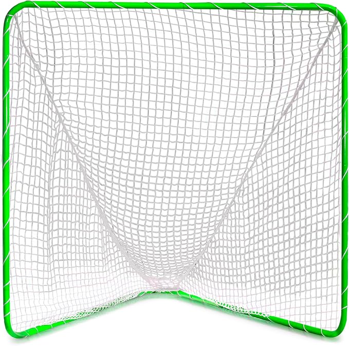 Velocity - Lacrosse Goal - Portable Steel Frame with Black Net, Perfect for Youth and Adult Training, Backyard Design-StrideForce Fitness