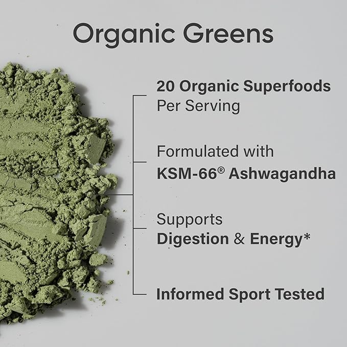 Sports Research® Organic Pineapple Coconut Greens - Digestive Health, Natural Energy & Mood Support* - Certified Organic Powder - 20 Servings-StrideForce Fitness