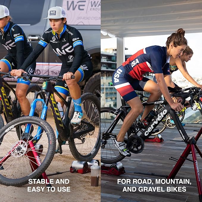 FEEDBACK SPORTS | Omnium Lightweight and Portable Bike Trainer | for 16” to 29” Wheels | Travel Bag Included-StrideForce Fitness