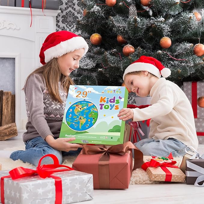 BooTaa 29" Large Dart Board for Kids, Kids Dart Board with Sticky Balls, Boys Toys, Indoor/Sport Outdoor Fun Party Play Game Toys, Birthday Gifts for 3 4 5 6 7 8 9 10 11 12 Year Old Boys Girls-StrideForce Fitness