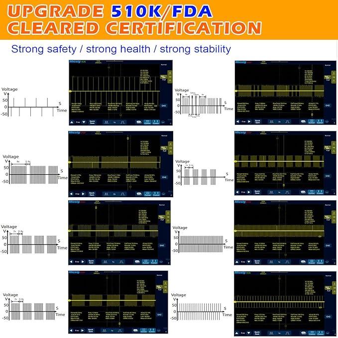 Abs Stimulator Belt-FDA Cleared EMS Massager Abdominal Toining Fitness Belt without GEL SHEET Tactical Abs Power Muscle Toner Workout Men Women & Bodybuilders USB Rechargeable Black KLT-07-StrideForce Fitness