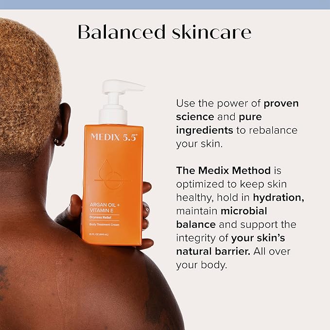 Medix 5.5 Retinol Body Lotion + Argan Oil Cream 2PC Skin Care Set Body & Face Moisturizer | Firming Body Lotion Bundle Reduces Look Of Wrinkles, Cellulite, Crepey Skin, & Uneven Skin Tone, 2PC-StrideForce Fitness