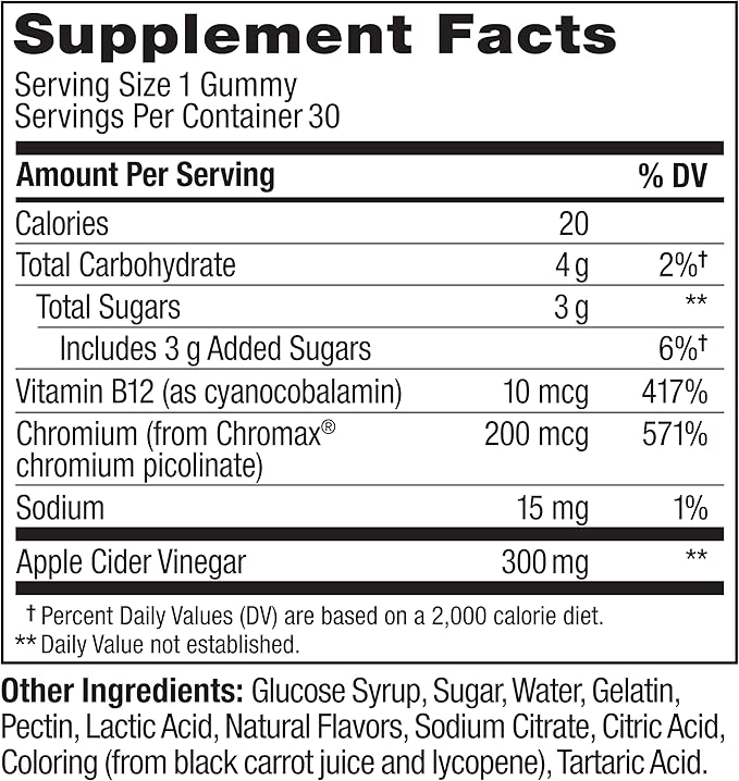 OLLY Metabolism Gummy Rings, Apple Cider Vinegar, Vitamin B12, Chromium, Energy and Digestive Health, Chewable Supplement, Apple Flavor - 30 Count-StrideForce Fitness