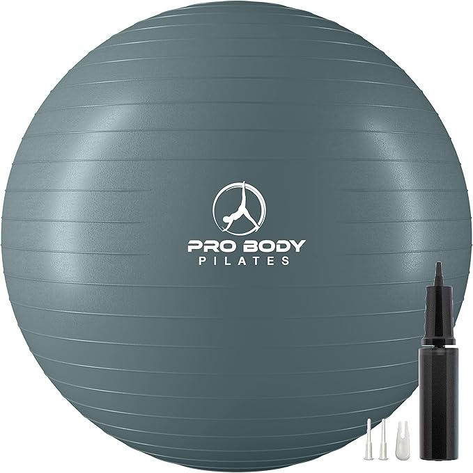 ProBody Pilates Yoga Ball - Fresh Colors Exercise Ball for Stability, Pregnancy, Workout & Physical Therapy-StrideForce Fitness