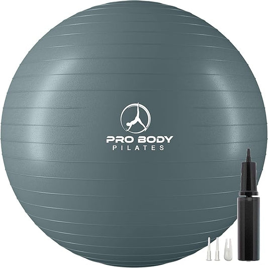 ProBody Pilates Yoga Ball - Fresh Colors Exercise Ball for Stability, Pregnancy, Workout & Physical Therapy-StrideForce Fitness