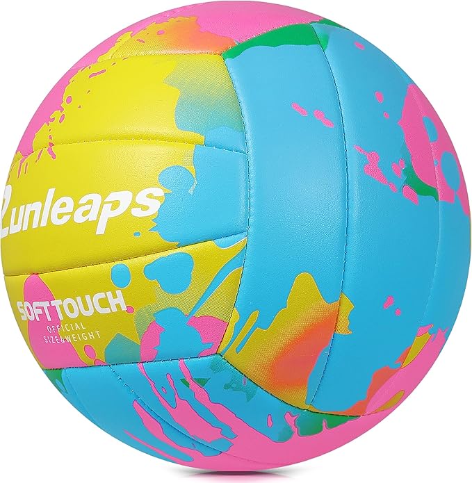 Beach Volleyball Official Size 5 Soft Waterproof Volleyball Sand Sports PU Ball for Indoor, Outdoor, Pool, Gym, Training-StrideForce Fitness