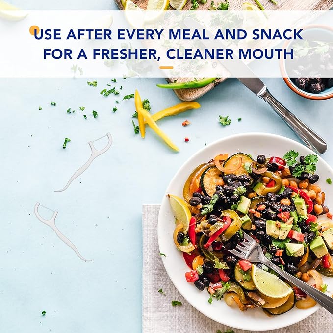 Dental Floss Picks Toothpicks 250pcs with Portable Cases and 100pcs BrushPicks Interdental Toothpicks