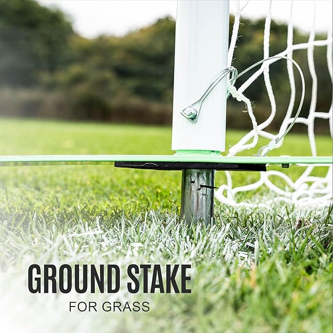 QUICKPLAY Pro Alu Training Frame - Flat Soccer Goal - Double-Sided Design - Durable Aluminum Construction - Base and Ground Stake for Multi-Surface - Available 2 Sizes Full Size Goal-StrideForce Fitness