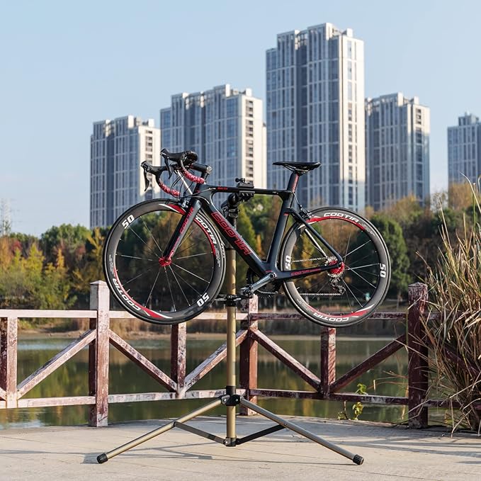 CXWXC Bike Repair Stand 88lbs- E Bike Stand for Maintenance Workstand - Ebike Repair Stand Shop Home Mechanics for Mountain Bike and Road Bike (Max. 88lbs)-StrideForce Fitness