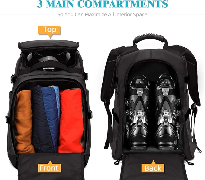 Ski/Snowboard Boot Bag/Skating Bag | Excellent for Store and Transport Gear, Jacket, Helmet, Goggles, Gloves & Accessories-StrideForce Fitness
