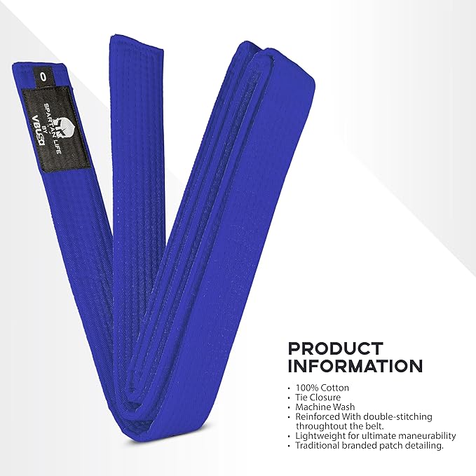 Karate Belt, All-Purpose Martial Arts Belt, Judo, Taekwondo Belt, Durable MMA Color Rank TKD Belt Size 0-6.-StrideForce Fitness