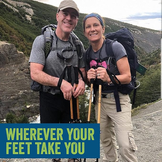 York Nordic Hiking & Walking Poles - Cushion Foam Grips w/Nordic Strap - Lightweight, Adjustable, and Great for Balance -2 Pieces w/Flip Locks, and Travel Bag - Heights 5'4"-6'2"-StrideForce Fitness