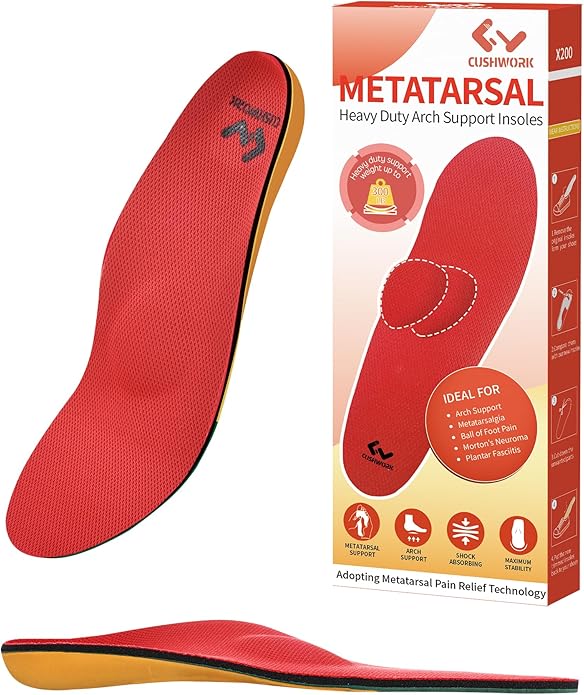 Metatarsalgia Insoles for Ball of Foot Pain,Morton's Neuroma,Arch Supports Insoles,Orthotic Insoles,Men Women Shoe Insert for Metatarsal,Foot Pain Relief-StrideForce Fitness