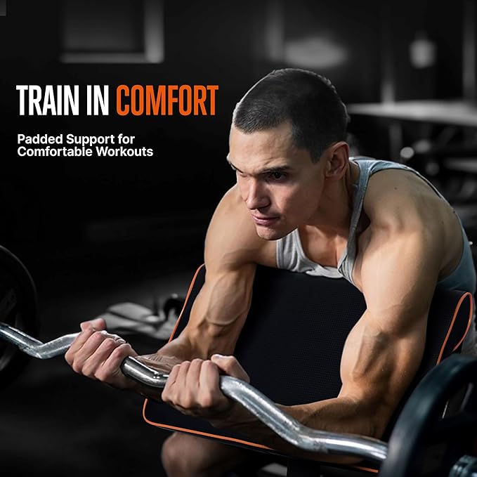 SQUATZ Sissy Squat Machine and Preacher Curl Crunch Rack - Foldable Squatting Bench for Home Gym Workout Station and Leg Exercise - Train Abs, Thighs, and Glutes, Multifunctional Fitness Equipment-StrideForce Fitness