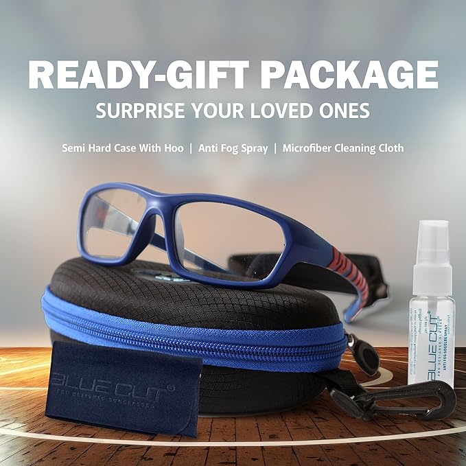 BLUE CUT Sports Protection Goggles, Anti-Fog Lenses Safety Glasses for Basketball, Pickleball and All Outdoor Sports-StrideForce Fitness