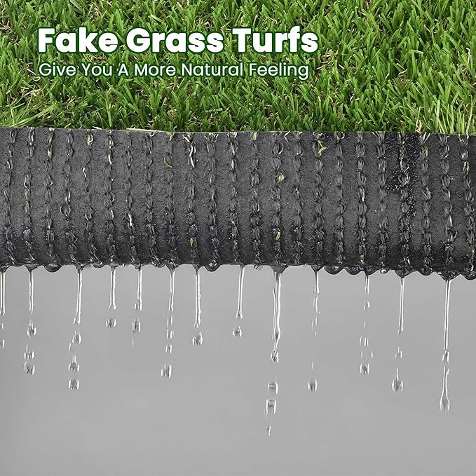 Yescom Sports Sled Strips Turf Gym Turf Flooring for Weight Sled Push Gym Equipment Outdoor Indoor Use 65'x5'(325 Sq.Ft) 0.4" H-StrideForce Fitness