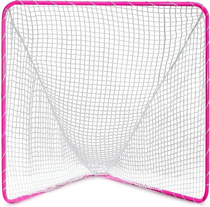 Velocity - Lacrosse Goal - Portable Steel Frame with Black Net, Perfect for Youth and Adult Training, Backyard Design-StrideForce Fitness