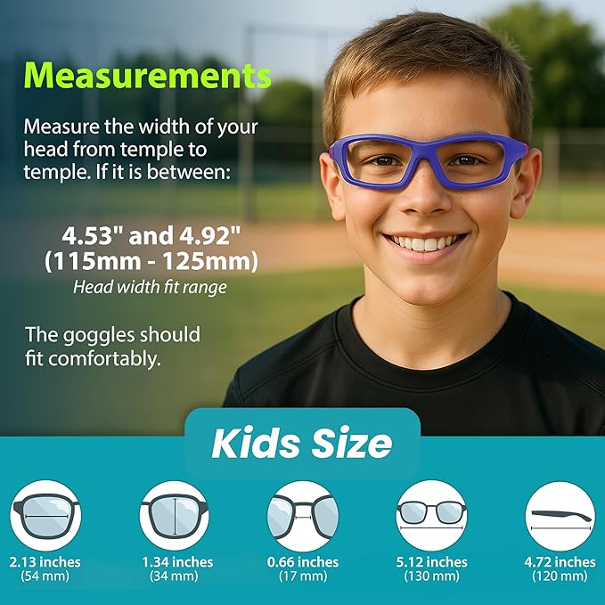 BLUE CUT Sports Protection Goggles, Anti-Fog Lenses Safety Glasses for Basketball, Pickleball and All Outdoor Sports-StrideForce Fitness