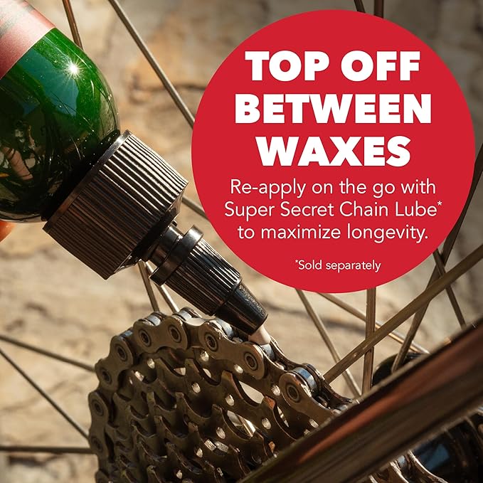 SILCA Secret Bike Chain Wax Blend, 500g - Hot Melt Wax Bicycle Chain Lube with Nano Tungsten Disulfide - The Fastest Lubricant On The Market - Easy Boiler Bag Application-StrideForce Fitness