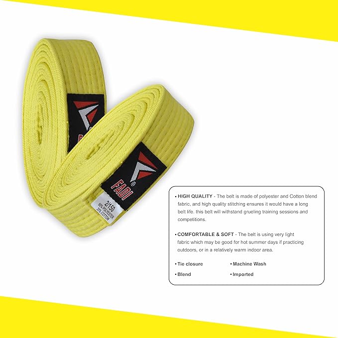 Martial Arts Belt for Karate, Judo, Aikido and Taekwondo - Durable Cotton-Polyester Blend for Adults and Kids-StrideForce Fitness