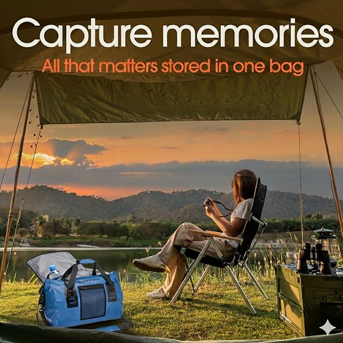 Earth Pak Waterproof Duffel Bag - Heavy Duty Motorcycle Dry Bag with Large Storage Space Perfect for Traveling, Camping, Kayaking, Fishing & Canoeing Bag 50L/70L/90L/120L Sizes-StrideForce Fitness