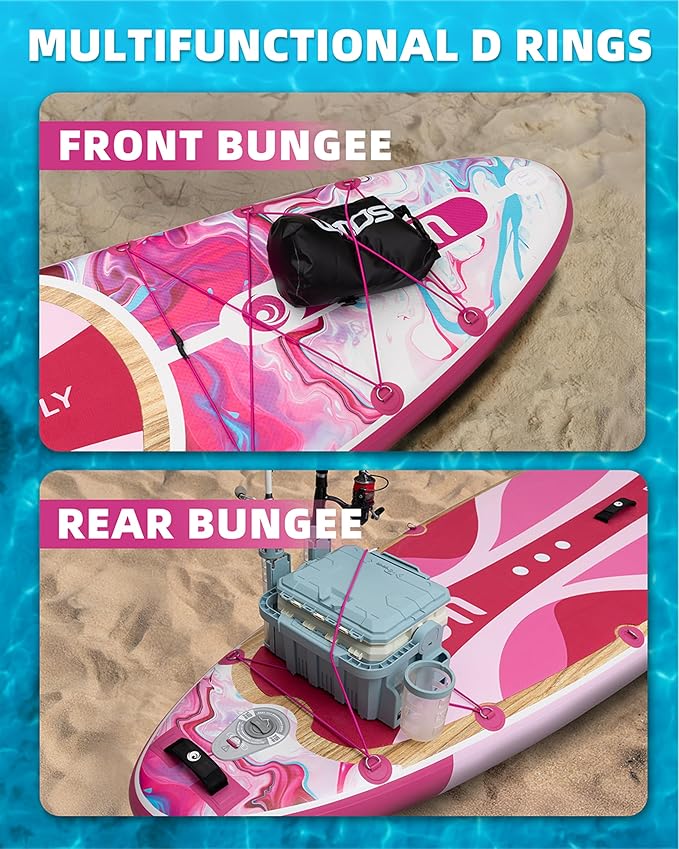 Inflatable Paddle Boards 11'x33'', Stand Up SUP Paddle Board Inflatable for Adults Youth, Extre Wide & Non-Slip Sup of All Skill Levels-StrideForce Fitness