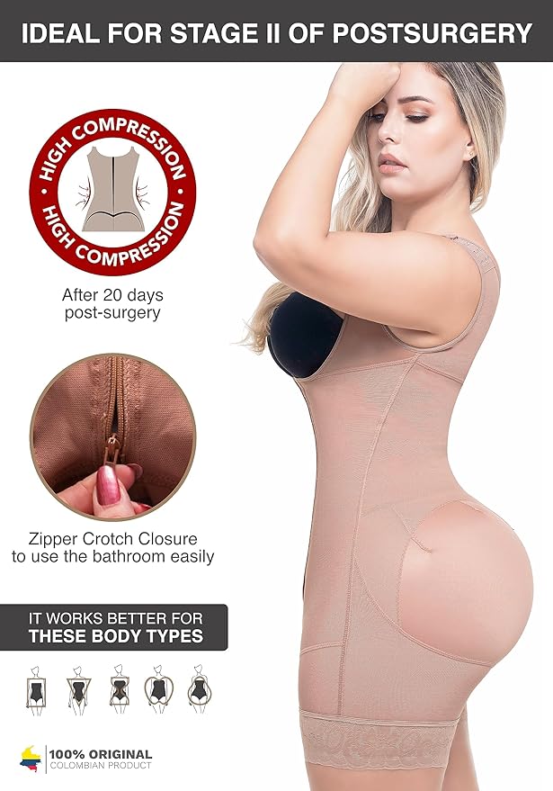 Sonryse Tummy Tuck Compression Garment for Women Fajas Colombianas Reductoras y Moldeadoras Stage 2 Faja-StrideForce Fitness
