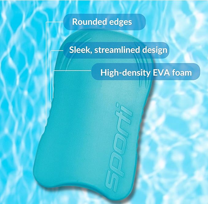 Sporti Adult Kickboard for Swim Training - Swimming Kickboard for Men Women, Water Board for Adult, Swimming Training Aid-StrideForce Fitness