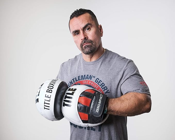 TITLE Boxing Zero-Impact 2.0 Muay Thai Pads - MMA, Kickboxing Equipment, Punching Pads, Focus Mitts - Black-StrideForce Fitness