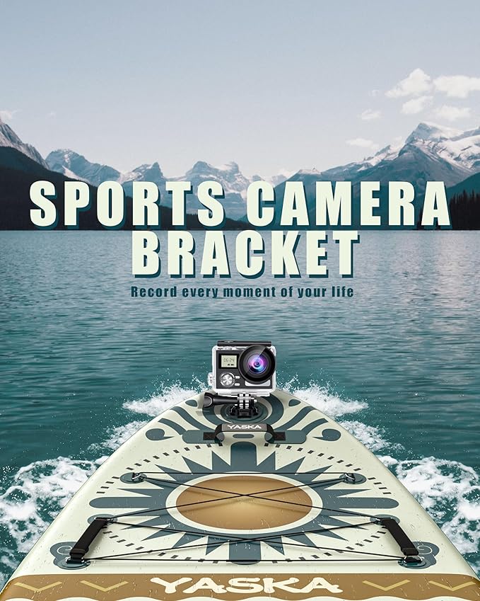 YASKA Inflatable Stand Up Paddle Board - 11ft Extra Wide Paddleboard with Premium SUP Board Accessories,Camera Mount,Non-Slip EVA Deck,5 Handles,Youth/Adult-StrideForce Fitness