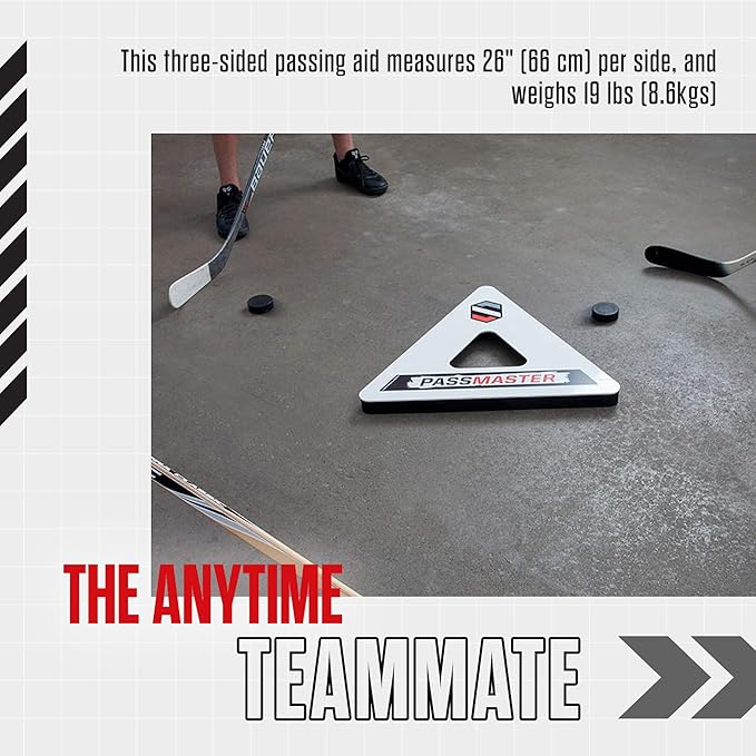 Snipers Edge Hockey - Hockey PassMaster - 26" x 26" x 26" - Easy Assembly, Multiple Angles to Use, Works On and Off Ice.-StrideForce Fitness