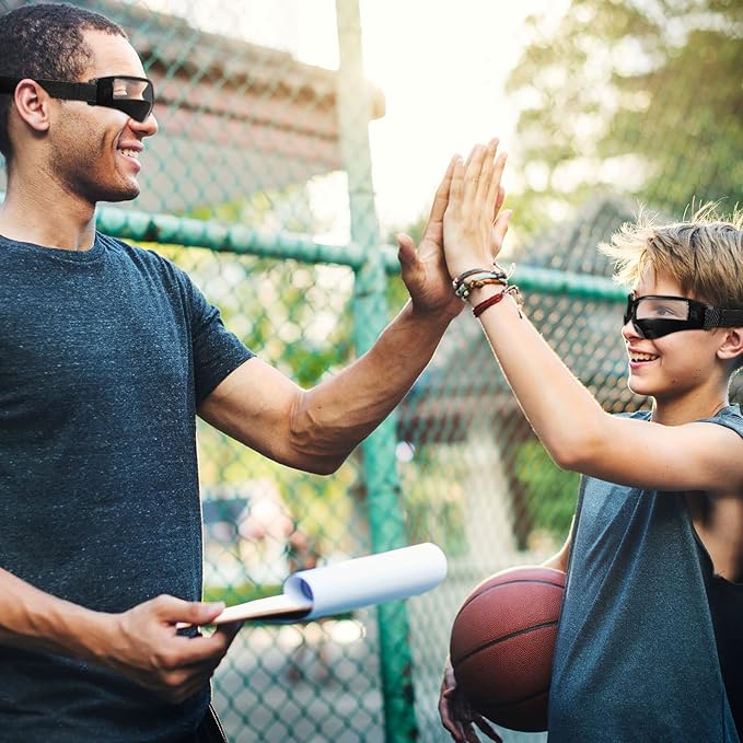 Weewooday 20 Pieces Adjustable Lightweight Basketball Dribbling Goggles, No Look Eye Goggles for Sport Dribble Training-StrideForce Fitness