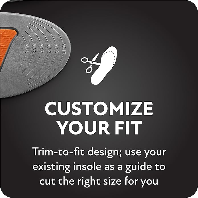 Sof Sole Insoles Women's Athlete Performance Full-Length & Trim-to-Fit Gel Shoe Insert-StrideForce Fitness