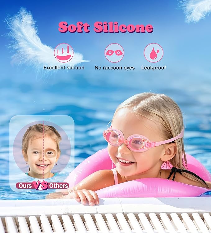 Aegend 2 Pack Kids Goggles, Swimming Goggles for Kids Age 4-16 Boys and Girls Youth, Anti-Fog Waterproof Anti-UV Pool Goggles-StrideForce Fitness