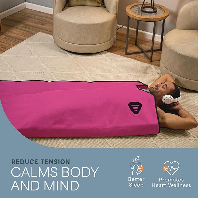 LifePro RejuvaWrap Infrared Sauna Blanket for Detox & Relaxation – Available in 5 Colors & 3 Models – Portable Far Infrared at Home Sauna for Muscle Relief, Circulation & Recovery – 9 Heat Levels-StrideForce Fitness