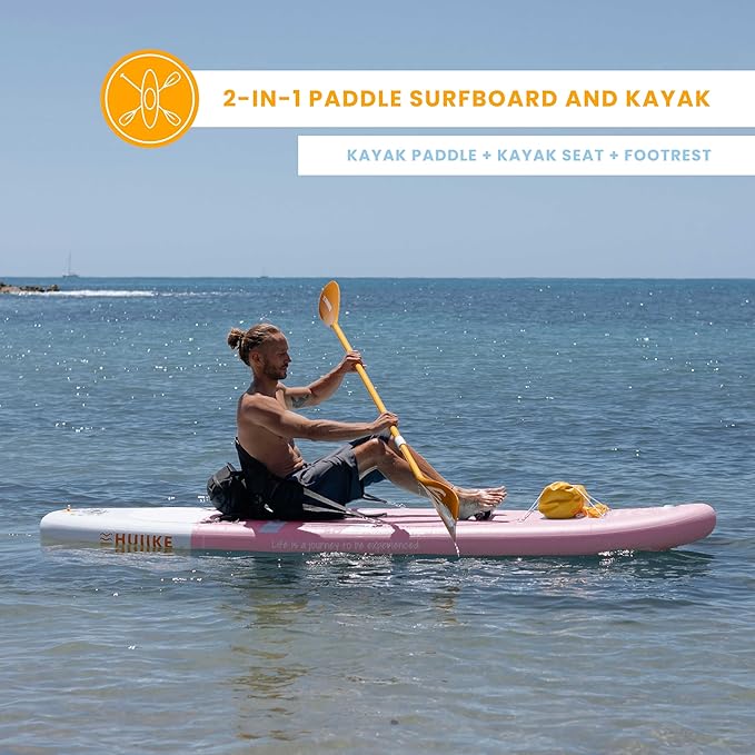 Inflatable Paddle Board for Adults with Accessories Included, Oar, Fins, Pump. Stand Up Paddleboard Great Stability and Resistance. 10’ x 33" x 5.9", Maximum Load 286 lb-StrideForce Fitness