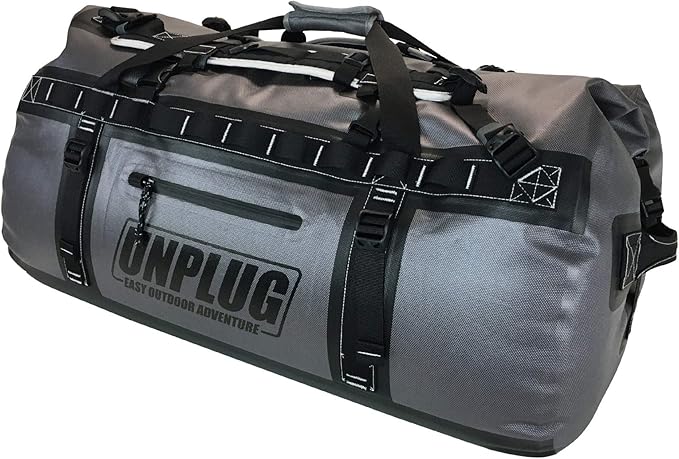 UNPLUG Ultimate Adventure Bag | 1680D Heavy Duty Waterproof Bag | Large Travel Duffle Bag which can be Used for Camping, Motorcycling, Boating, or Hunting-StrideForce Fitness