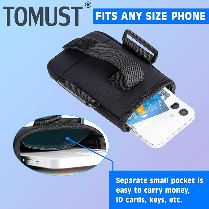 Phone Holder with Three Strap, Lightweight Arm Band with Reflective Logo, Elastic Armband Sleeve with Case Fits iPhone and Android, Use for Running, Hiking, Fitness and Workouts, Women/Men-StrideForce Fitness