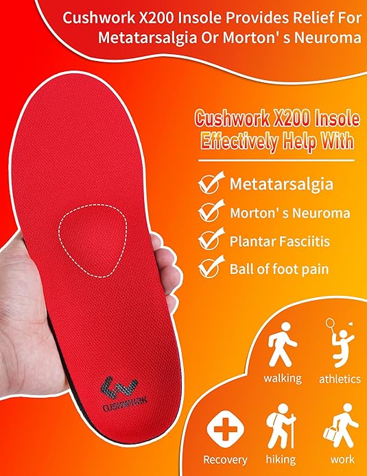 Metatarsalgia Insoles for Ball of Foot Pain,Morton's Neuroma,Arch Supports Insoles,Orthotic Insoles,Men Women Shoe Insert for Metatarsal,Foot Pain Relief-StrideForce Fitness