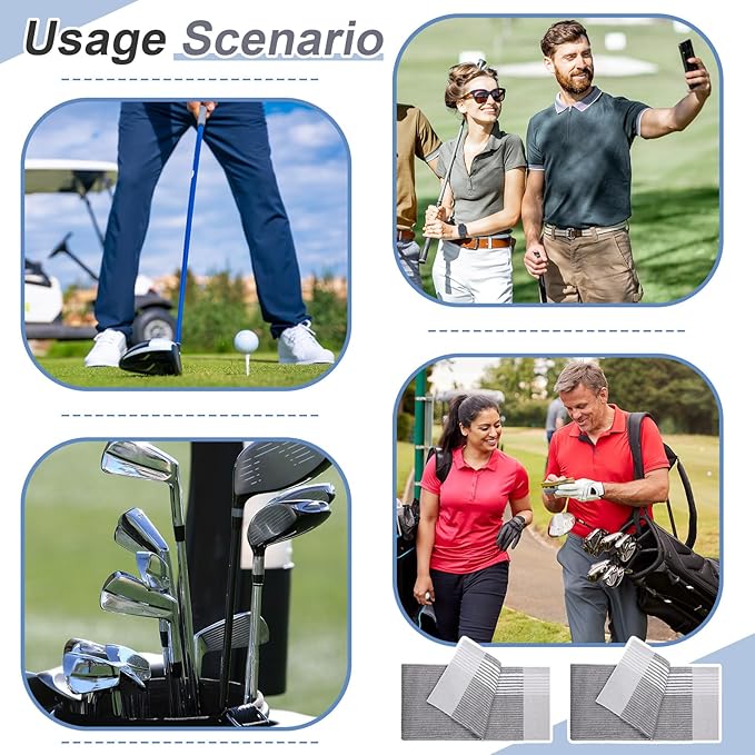 Mixweer Caddy Golf Towel 22" x 42" Large Caddy Towel Camping Sport Towels Cotton Soft Towels for Man Golf Lovers-StrideForce Fitness