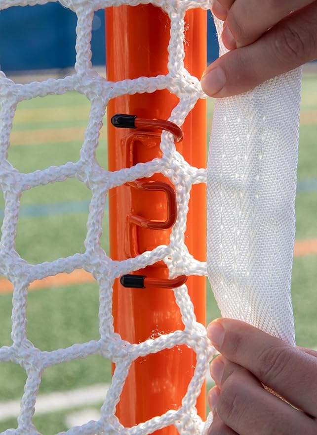 Velocity - Lacrosse Goal - Portable Steel Frame with Black Net, Perfect for Youth and Adult Training, Backyard Design-StrideForce Fitness