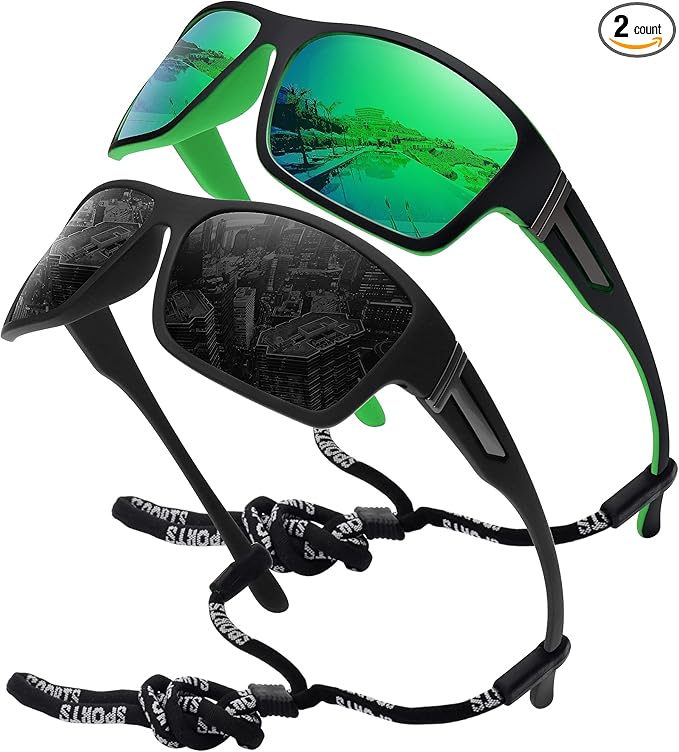 STORYCOAST Polarized Sports Sunglasses for Men Women Unbreakable Frame Cycling Fishing Driving-StrideForce Fitness