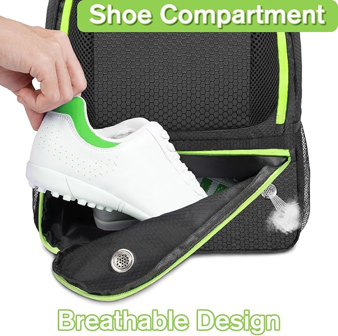 YOREPEK Soccer Backpack,Soccer Bag with Ball Holder, Water resistant Sport Equipment Bags Fit Basketball Volleyball Football-StrideForce Fitness