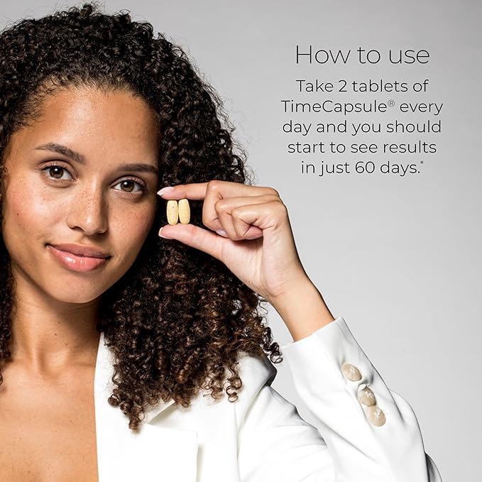 Hush & Hush TimeCapsule Multivitamin, Women's Multivitamin, Men's Multivitamin, Clean Nutraceuticals Supplements That Contains Hyaluronic Acid, Vitamin C, Zinc, Vitamin B12, Vitamin E - 60 Tablets-StrideForce Fitness