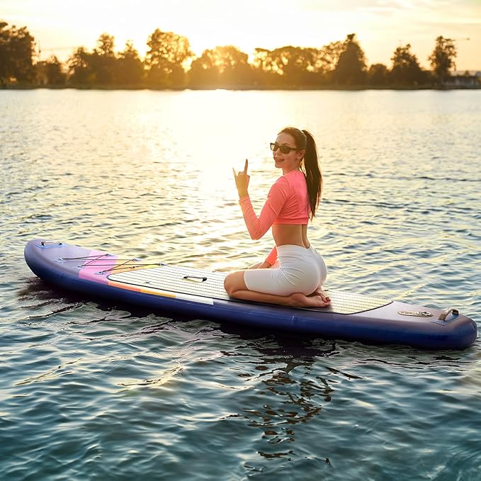 PORTAL SUP Inflatable Paddle Board for Adults 10'6'' Stand Up Paddleboard,Non-Slip Deck Blow up Paddle Boards with Adjustable Paddle, Carry Bag, and Repair Kit-StrideForce Fitness