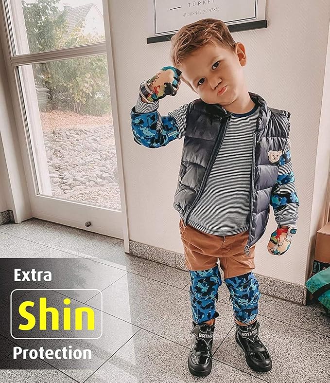 Soft-Style Kids Knee and Elbow Pads with Bike Gloves, Flexible Impact-Resistant Gear for Ages 2-11, Designed for Balance Bikes, Roller-Skating, and Skateboarding-StrideForce Fitness